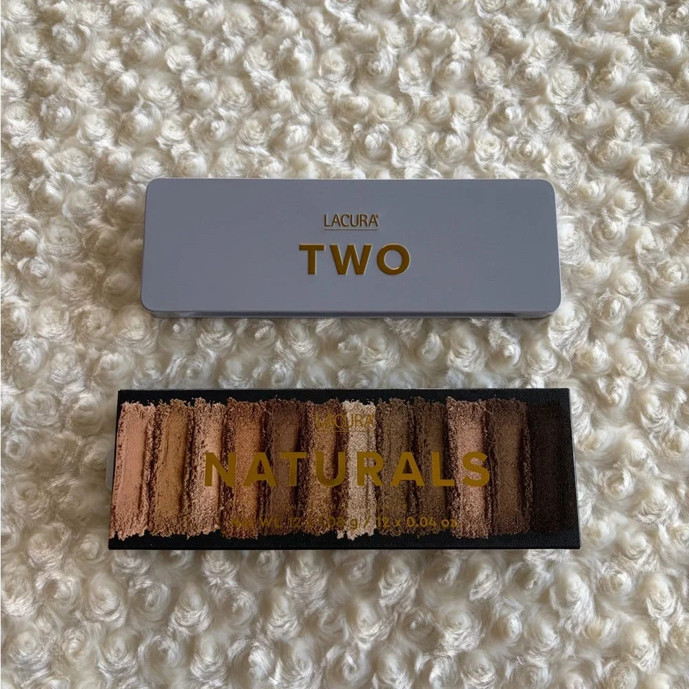 New Lacura Two Neutral Eyeshadow Palette with Brush